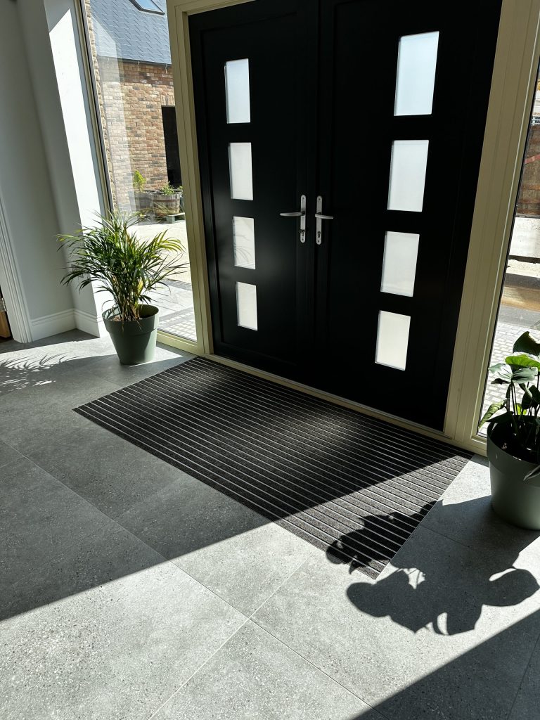EMS Tretford Design Range entrance matting in dapple grey